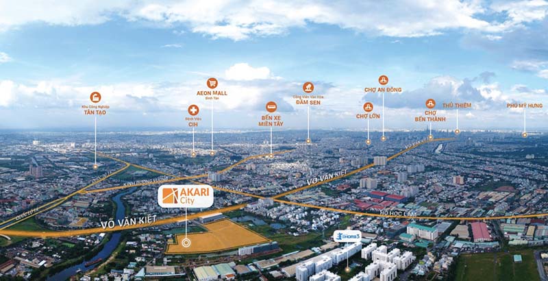 tiện ích ngoại khu của akari city