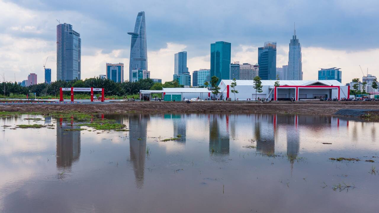 cập nhật tiến độ bên trong dự án eco smart city