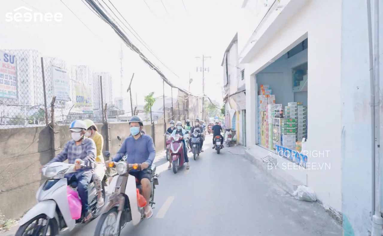 đường nhánh nhỏ, hẹp và trũng