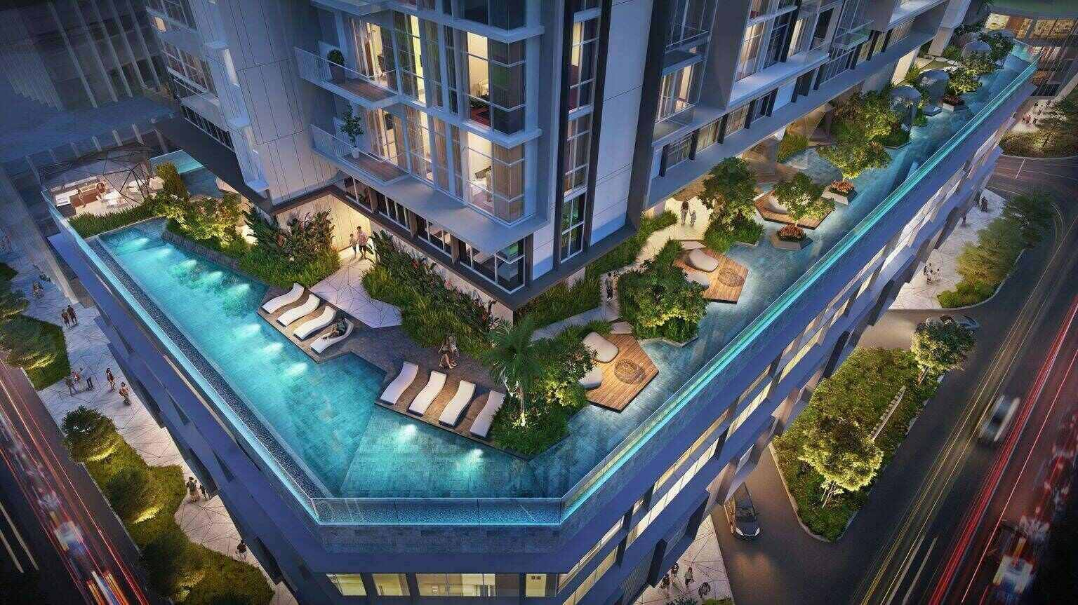 hồ bơi dự án lotte eco smart city