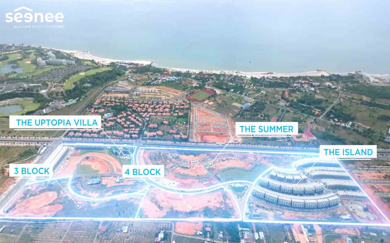 từng phân khu của dự án the summerland