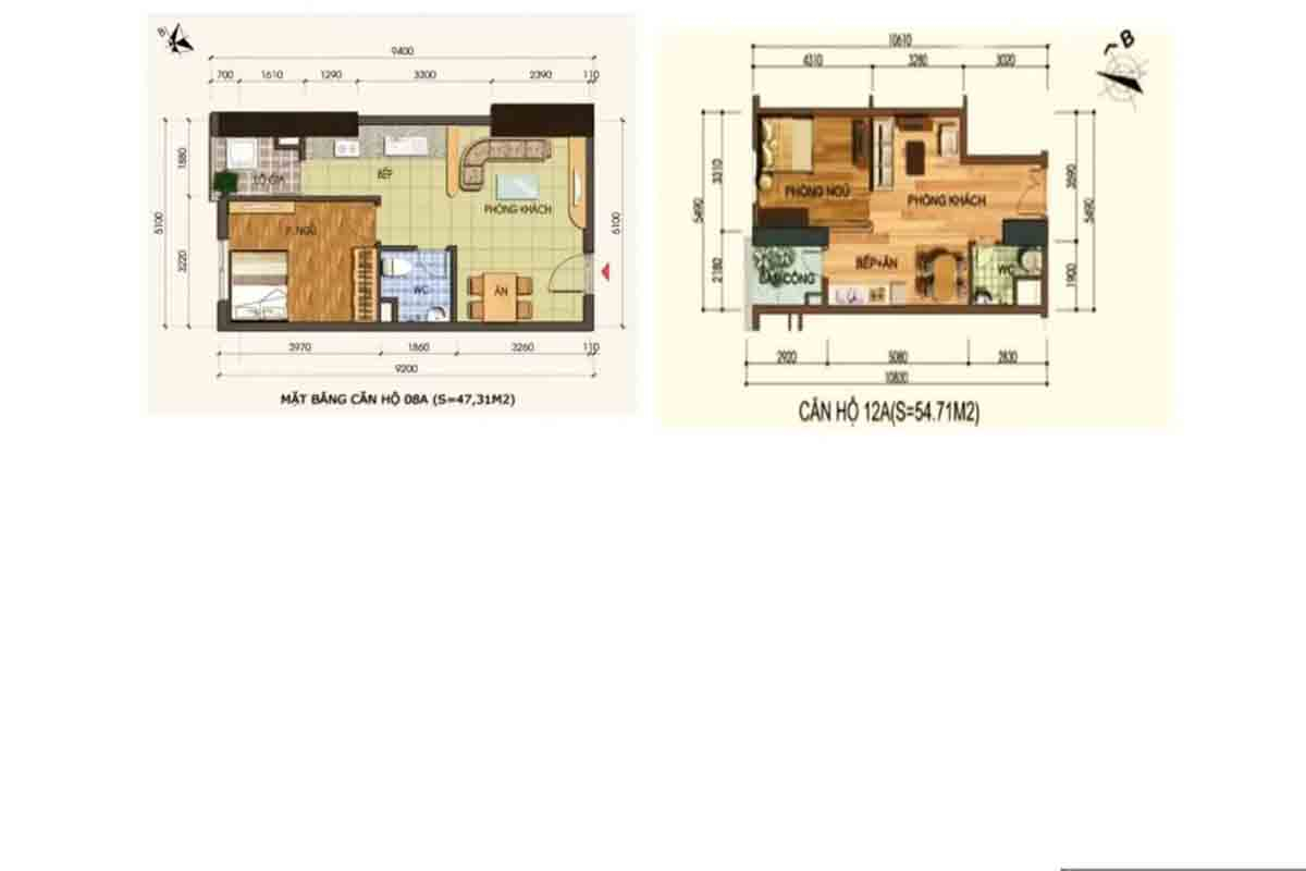 thiết kế căn hộ 1 pn